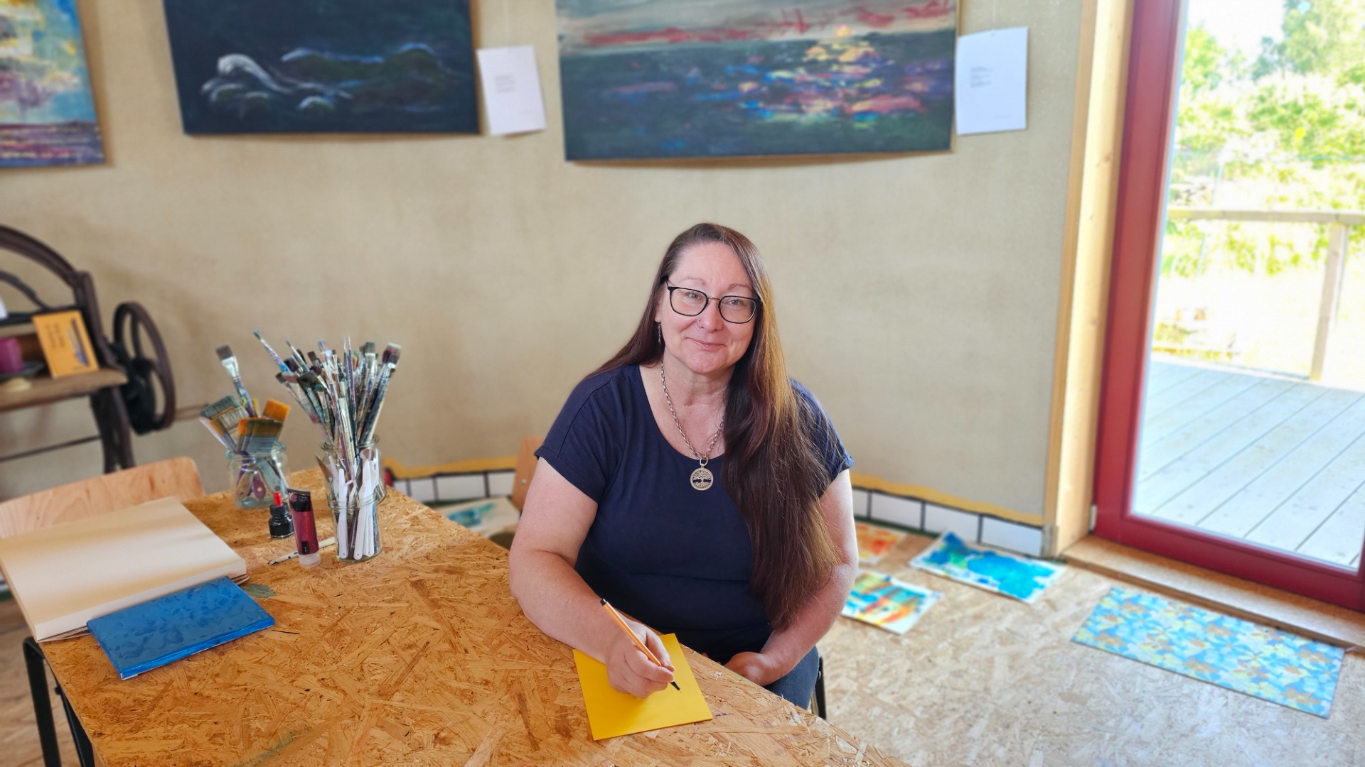 Dörthe Huth im Kunsthaus Lisa - Foto: Renate Brüser