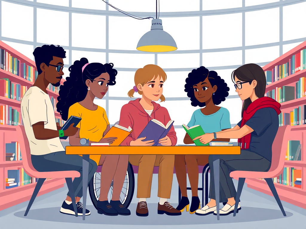 Inklusive Leseabende - Bild mit KI erstellt